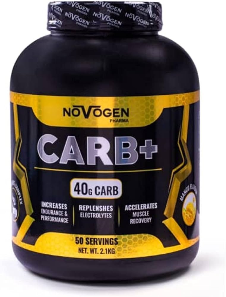 نوفوجين فارما كارب بلس 2.1 كيلو (50 جرعة) بنكهة المانجو - Novogen Pharma CARB+