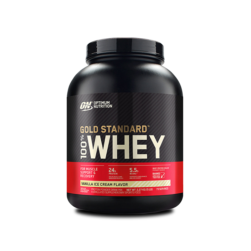 أوبتيموم نيوترشن جولد ستاندرد واي بروتين 5 رطل (فراولة) - ON Gold Standard Whey